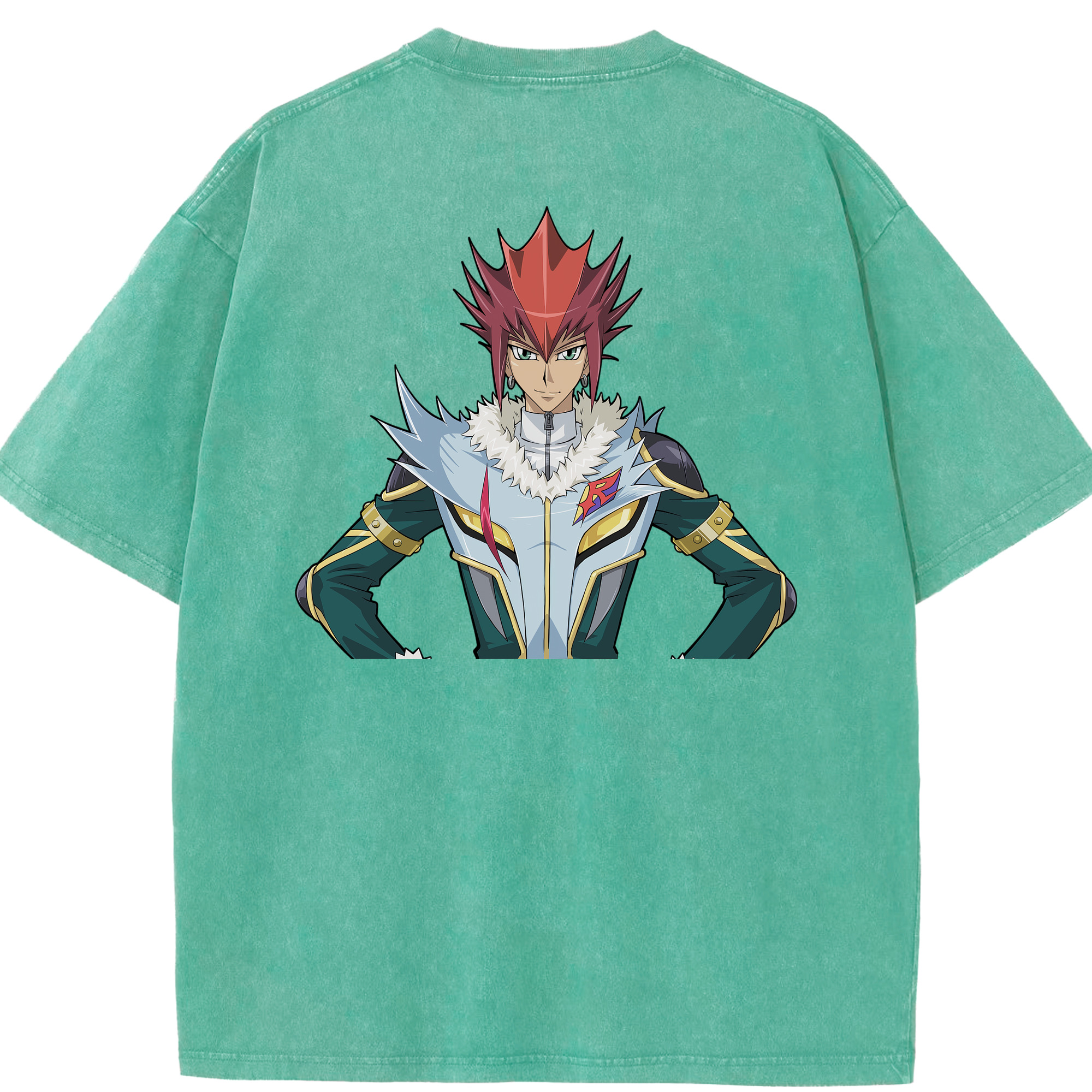 （画像用） 遊☆戯☆王 Yu-Gi-Oh! 綿100% ヴィンテージ風 半袖Tシャツ（背面プリント）